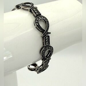 Judith Jack Sterling Silver Marcasite Bracelet
